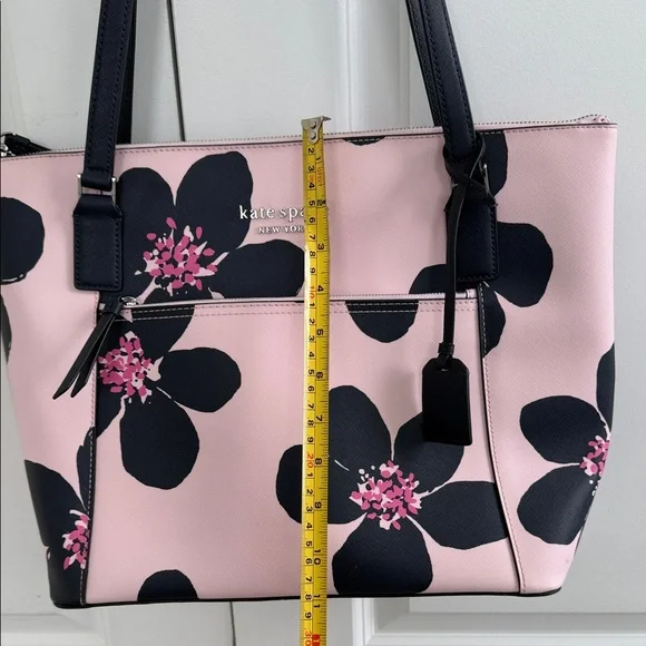 Kate Spade Black and Pink Floral Tote - Picture 8 of 8